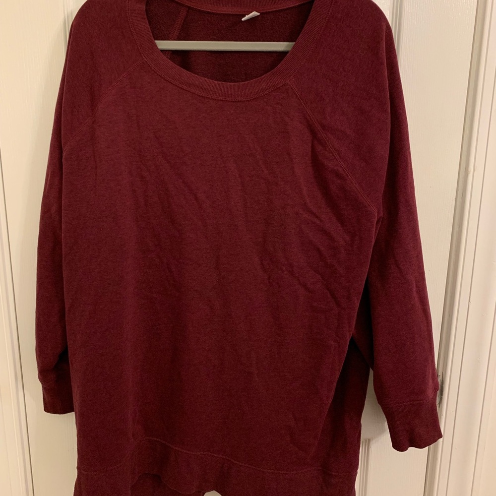 Oversized Maroon Sweatshirt